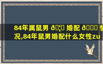 84年属鼠男 🦋 婚配 🐎 情况,84年鼠男婚配什么女性zui
好